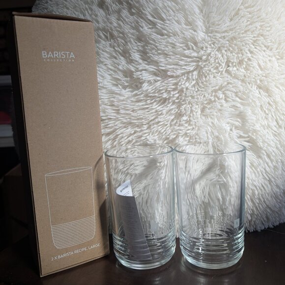 Nespresso Barista Recipe Glasses (Large) Set of 2, Made in France, New In Box - Picture 1 of 6